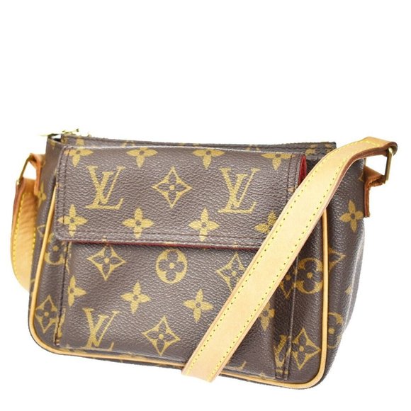 Authenticity Guarantee LOUIS VUITTON Viva Cite PM Shoulder Bag Monogram Leather